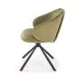 Krzesło tapicerowane K533 oliwkowe/czarne obracane 180° I sklep meblowy MIRAT.