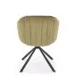 Krzesło tapicerowane K533 oliwkowe/czarne obracane 180° I sklep meblowy MIRAT.