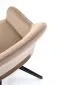 Krzesło tapicerowane K535 beżowe obracane welurowe I sklep meblowy MIRAT.
