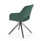 Krzesło tapicerowane K535 zielone obracane na metalowych nogach I sklep meblowy MIRAT. styl GLAMOUR, LOFT