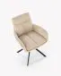 Krzesło tapicerowane K536 beżowe obracane 360° I sklep meblowy MIRAT. styl LOFT