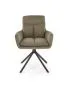 Krzesło tapicerowane K536 oliwkowe obracane w stylu loftowym I sklep meblowy MIRAT. styl LOFT