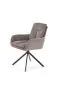 Krzesło tapicerowane K536 szare obracane na metalowych nogach I sklep meblowy MIRAT. styl LOFT