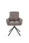 Krzesło tapicerowane K536 szare obracane na metalowych nogach I sklep meblowy MIRAT. styl LOFT
