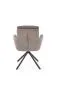 Krzesło tapicerowane K536 szare obracane na metalowych nogach I sklep meblowy MIRAT. styl LOFT