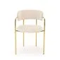 Krzesło tapicerowane K537 kremowe/złote w stylu glamour I sklep meblowy MIRAT. styl GLAMOUR