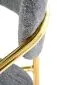 Krzesło tapicerowane K537 szare/złote z podłokietnikami I sklep meblowy MIRAT. styl GLAMOUR