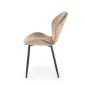 Krzesło tapicerowane K538 VELVET beżowe eleganckie I sklep meblowy MIRAT. styl GLAMOUR, LOFT