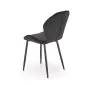 Krzesło tapicerowane K538 VELVET czarne loftowe I sklep meblowy MIRAT. styl GLAMOUR, LOFT