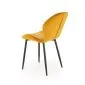 Krzesło tapicerowane K538 VELVET musztardowe do salonu I sklep meblowy MIRAT. styl GLAMOUR, LOFT