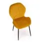 Krzesło tapicerowane K538 VELVET musztardowe do salonu I sklep meblowy MIRAT. styl GLAMOUR, LOFT
