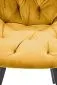 Krzesło tapicerowane K519 VELVET musztardowe obracane tapicerowane I sklep meblowy MIRAT. styl GLAMOUR