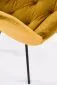 Krzesło tapicerowane K519 VELVET musztardowe obracane tapicerowane I sklep meblowy MIRAT. styl GLAMOUR