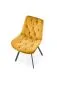 Krzesło tapicerowane K519 VELVET musztardowe obracane tapicerowane I sklep meblowy MIRAT. styl GLAMOUR