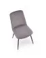 Krzesło tapicerowane K539 VELVET szare w stylu loftowym I sklep meblowy MIRAT.