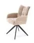 Krzesło tapicerowane K540 beżowe obracane z podłokietnikami I sklep meblowy MIRAT. styl LOFT