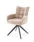 Krzesło tapicerowane K540 beżowe obracane z podłokietnikami I sklep meblowy MIRAT. styl LOFT