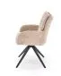 Krzesło tapicerowane K540 beżowe obracane z podłokietnikami I sklep meblowy MIRAT. styl LOFT