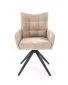 Krzesło tapicerowane K540 beżowe obracane z podłokietnikami I sklep meblowy MIRAT. styl LOFT