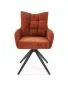 Krzesło tapicerowane K540 cynamonowe obracane 360° I sklep meblowy MIRAT. styl LOFT