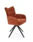Krzesło tapicerowane K540 cynamonowe obracane 360° I sklep meblowy MIRAT. styl LOFT