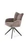 Krzesło tapicerowane K540 szare obracane z podłokietnikami I sklep meblowy MIRAT. styl LOFT