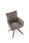 Krzesło tapicerowane K540 szare obracane z podłokietnikami I sklep meblowy MIRAT. styl LOFT