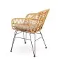 Krzesło rattanowe K541 naturalne/szare rattanowe I sklep meblowy MIRAT.