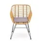 Krzesło rattanowe K541 naturalne/szare rattanowe I sklep meblowy MIRAT.