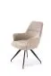 Krzesło tapicerowane K542 beżowe obracane z podłokietnikami I sklep meblowy MIRAT. styl LOFT