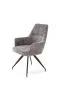 Krzesło tapicerowane K542 szare obracane z podłokietnikami I sklep meblowy MIRAT.