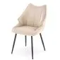 Krzesło tapicerowane K543 beżowe na metalowych nogach I sklep meblowy MIRAT. styl LOFT