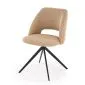 Krzesło tapicerowane K546 beżowe obracane 180° I sklep meblowy MIRAT. styl LOFT