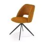 Krzesło tapicerowane K546 musztardowe obracane do jadalni I sklep meblowy MIRAT. styl LOFT