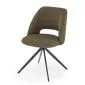 Krzesło tapicerowane K546 oliwkowe obracane do salonu I sklep meblowy MIRAT. styl LOFT