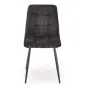 Krzesło tapicerowane K547 czarne na metalowych nogach I sklep meblowy MIRAT. styl LOFT