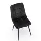 Krzesło tapicerowane K547 czarne na metalowych nogach I sklep meblowy MIRAT. styl LOFT
