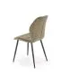 Krzesło tapicerowane K548 oliwkowe na metalowych nogach I sklep meblowy MIRAT. styl LOFT