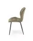 Krzesło tapicerowane K548 oliwkowe na metalowych nogach I sklep meblowy MIRAT. styl LOFT