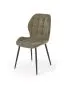 Krzesło tapicerowane K548 oliwkowe na metalowych nogach I sklep meblowy MIRAT. styl LOFT