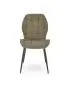 Krzesło tapicerowane K548 oliwkowe na metalowych nogach I sklep meblowy MIRAT. styl LOFT