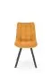 Krzesło tapicerowane K549 musztardowe pikowane I sklep meblowy MIRAT. styl LOFT