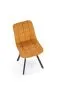 Krzesło tapicerowane K549 musztardowe pikowane I sklep meblowy MIRAT. styl LOFT