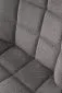 Krzesło tapicerowane K549 szare na metalowej podstawie I sklep meblowy MIRAT. styl LOFT