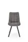 Krzesło tapicerowane K549 szare na metalowej podstawie I sklep meblowy MIRAT. styl LOFT