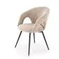 Krzesło tapicerowane K550 beżowe/czarne obracane do salonu I sklep meblowy MIRAT.