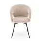 Krzesło tapicerowane K550 beżowe/czarne obracane do salonu I sklep meblowy MIRAT.