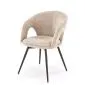 Krzesło tapicerowane K550 beżowe/czarne obracane do salonu I sklep meblowy MIRAT.