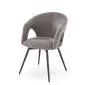 Krzesło tapicerowane K550 szare/czarne obracane w stylu loftowym I sklep meblowy MIRAT.