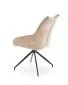 Krzesło tapicerowane K553 beżowe obracane na metalowych nogach I sklep meblowy MIRAT. styl LOFT